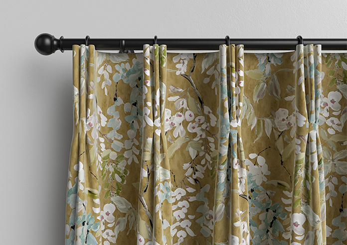 Wisteria, Ochre - Made to Measure Curtains - Image 11